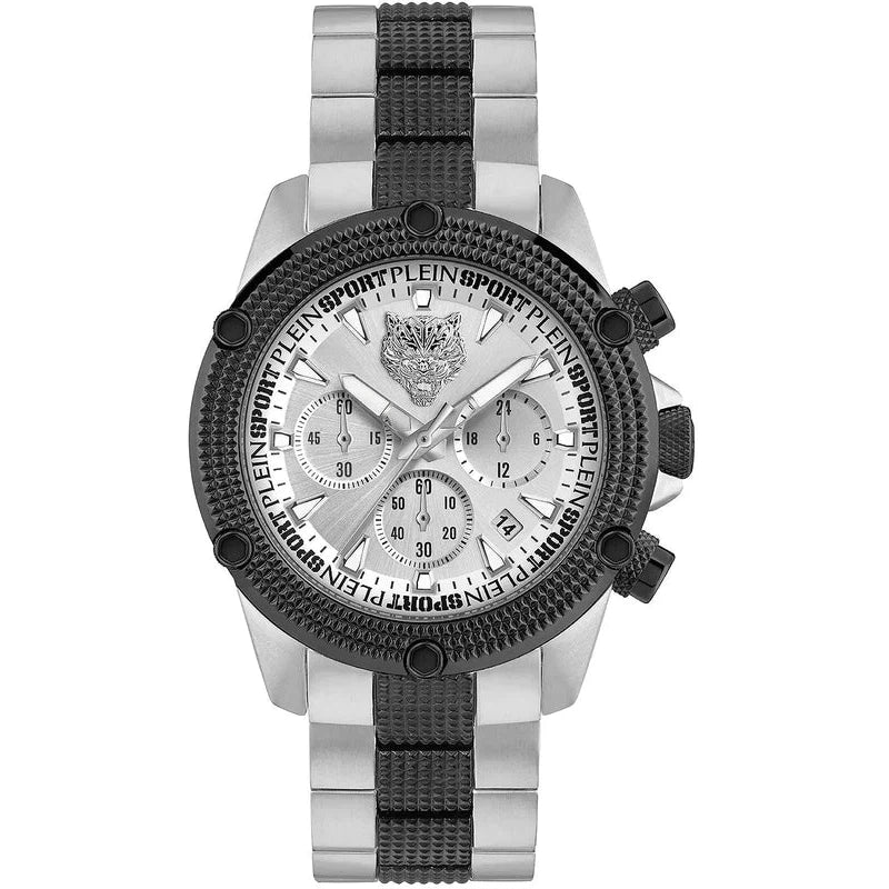 Plein Sport Hurricane Silver Chronograph Watch 44mm