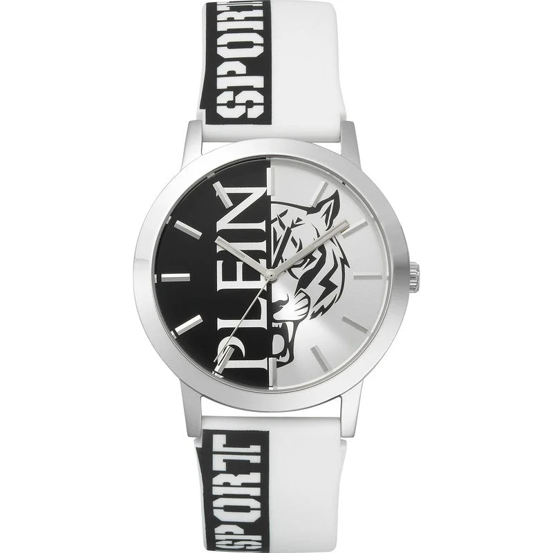 Plein Sport Legend Silver Analog Watch 44mm