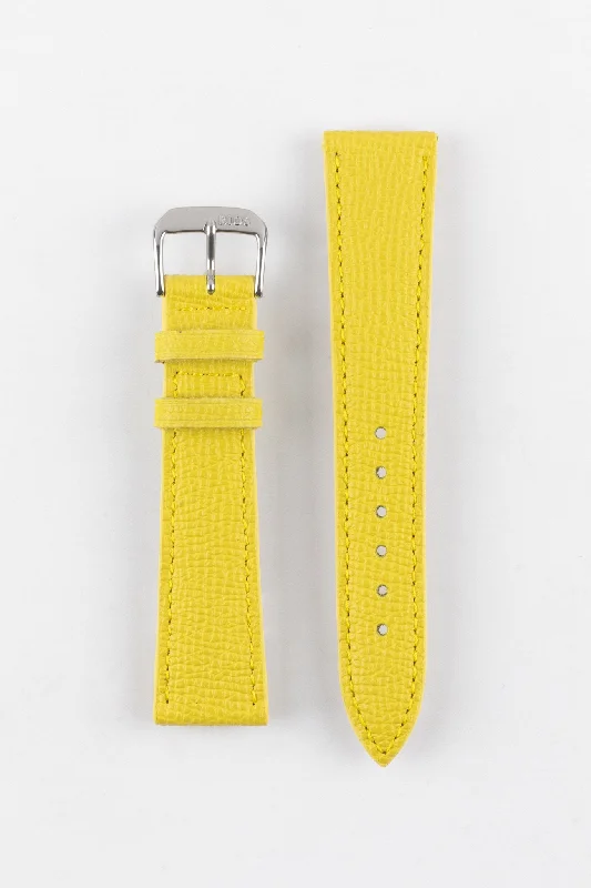 RIOS1931 FRENCH Leather Watch Strap in YELLOW