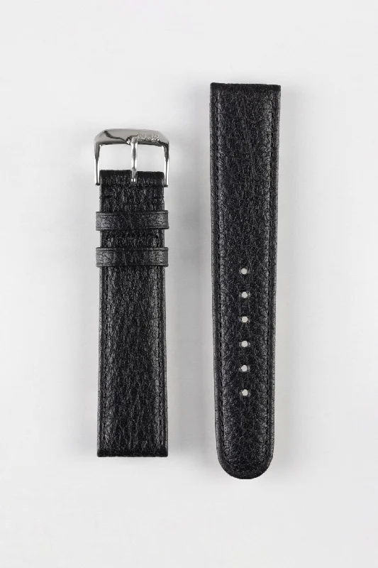 RIOS1931 TEXAS Genuine Buffalo Leather Watch Strap in BLACK