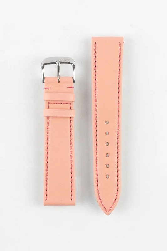 RIOS1931 TOSCANA Square-Padded Calfskin Leather Watch Strap in PALE PINK