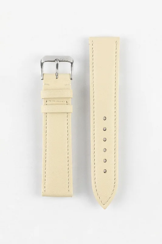 RIOS1931 TOSCANA Square-Padded Calfskin Leather Watch Strap in SAND