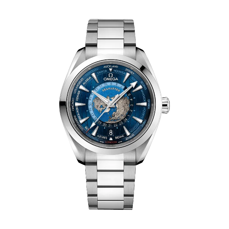 Seamaster Aqua Terra 150M Co-Axial Master Chronometer GMT Worldtimer 43 mm - Blue