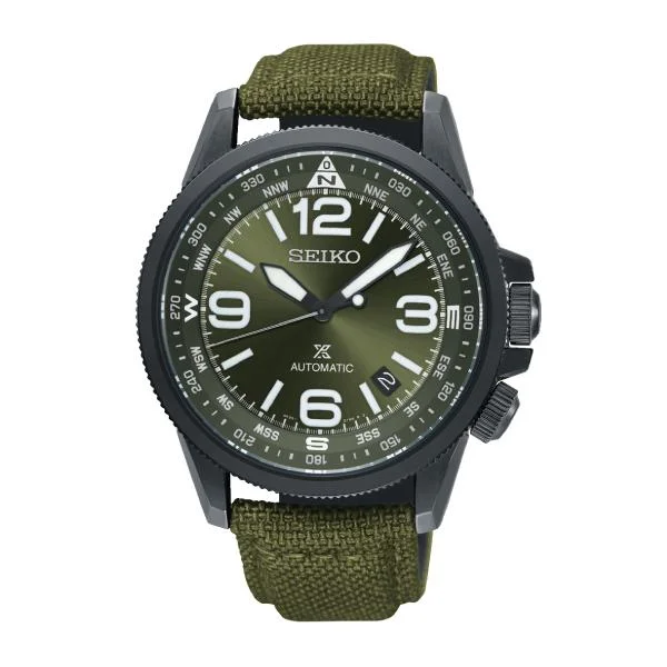 Seiko Prospex Land Series Automatic Green Canvas Strap Watch SRPC33K1 (Not For EU Buyers) (LOCAL BUYERS ONLY)