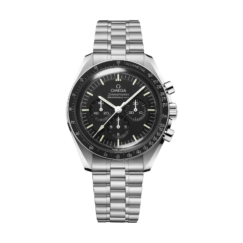 Speedmaster Moonwatch Professional Co‑Axial Master Chronometer Hesalite 42mm - Black on Bracelet