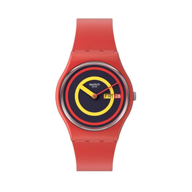 Swatch CONCENTRIC RED Watch SO28R702