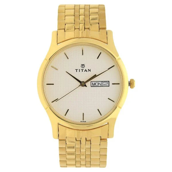 Titan Quartz Analog with Day and Date Watch for Men 1636ym01