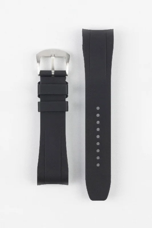 VANGUARD Rubber Watch Strap for Tudor Heritage Chrono in BLACK