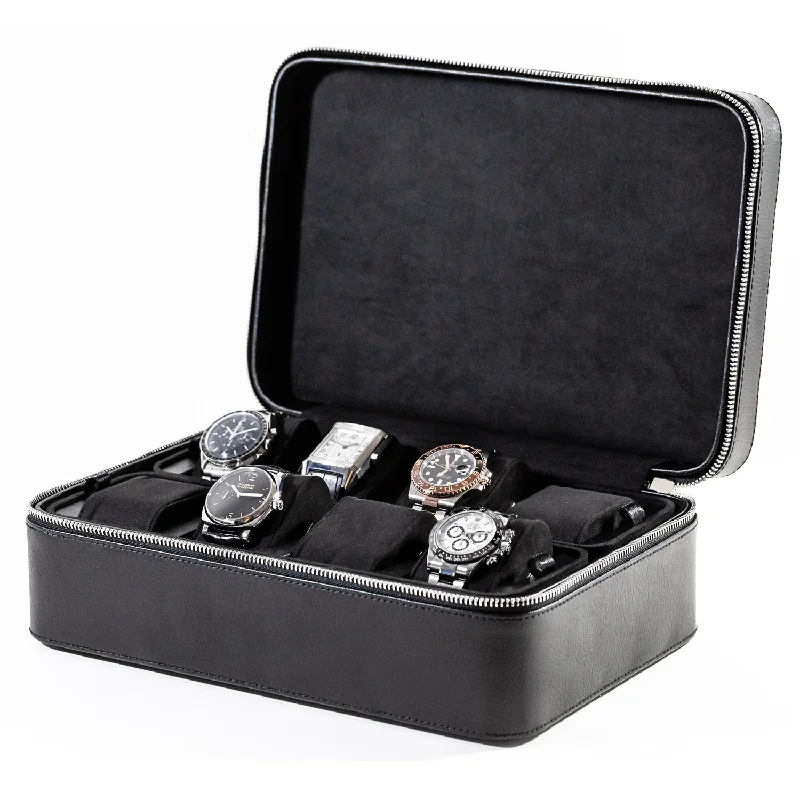 WOLF 8 Piece Travel Watch Case