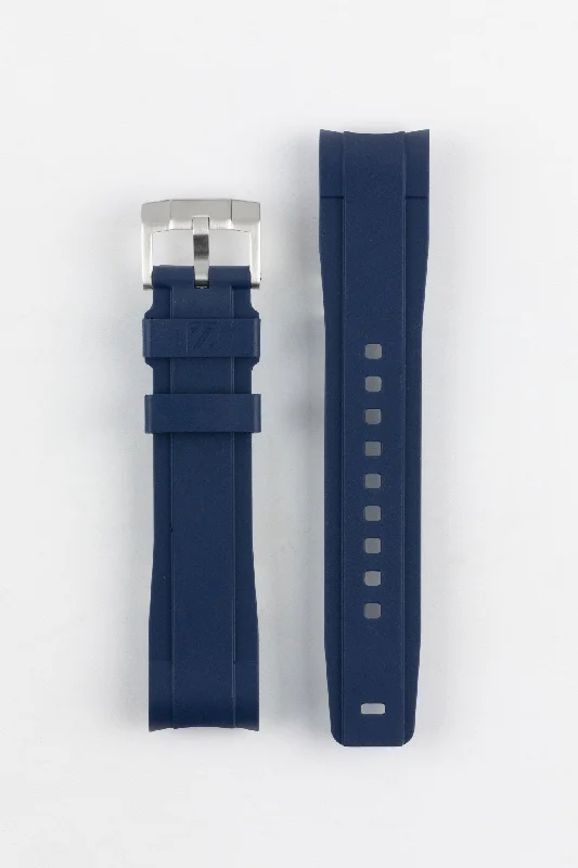 ZEALANDE ZBC01 Rubber Watch Strap for Omega Seamaster in BLUE